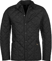 Order BARBOUR 黑色菱格紋外套 - 素色保暖 MQU0240-BK