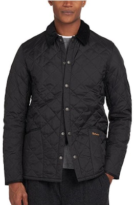 巴伯尔 黑色菱形绗缝夹克 - 纯色保暖外套 MQU0240-BK Lookbook 巴伯尔 黑色菱形绗缝夹克 - 纯色保暖外套 MQU0240-BK