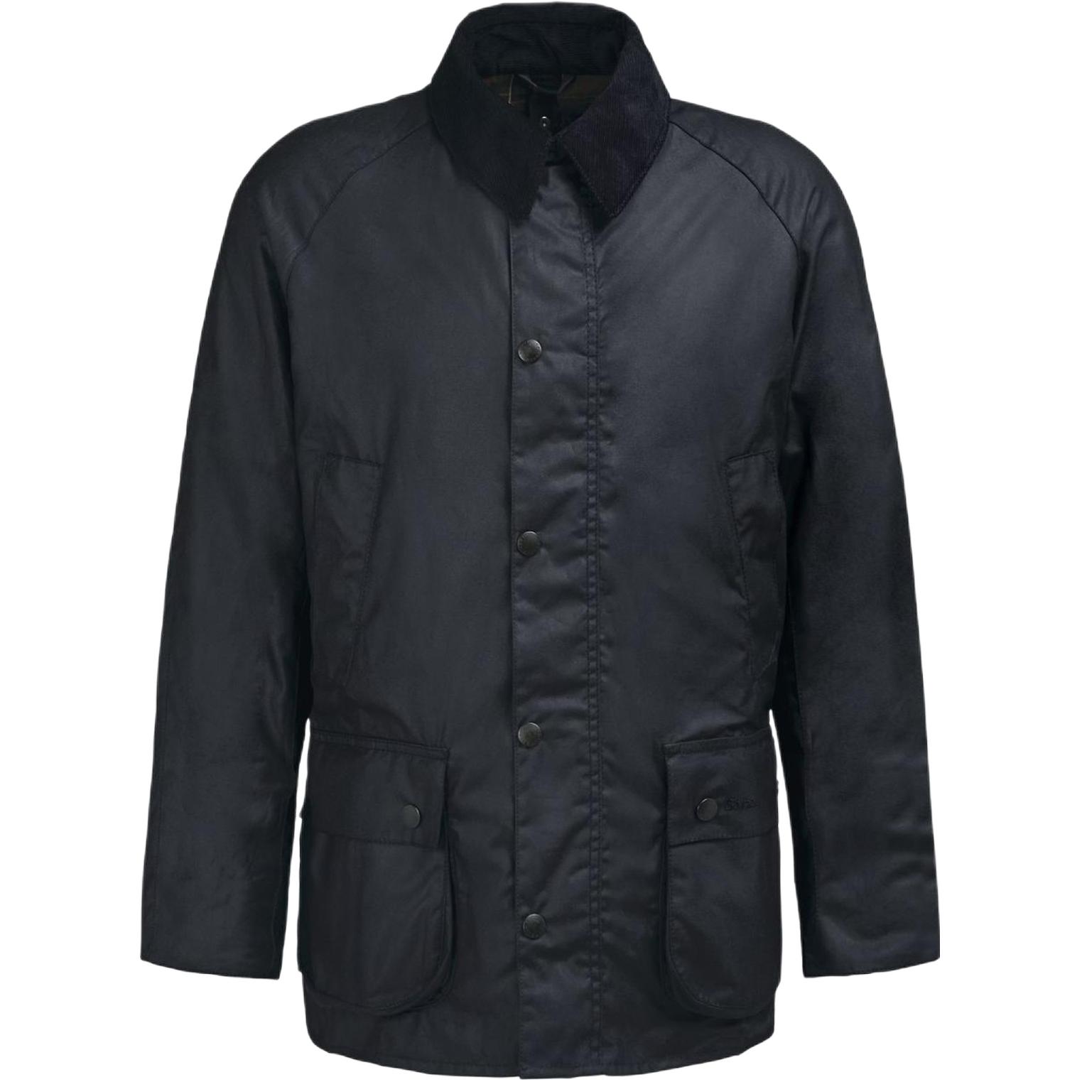 Barbour  Black Solid Color Zip-Up Jacket with Collar and Long Sleeves MWX0339BK72