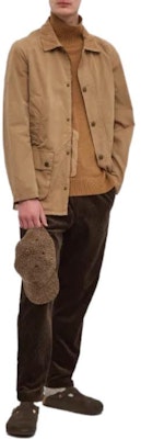 巴伯尔棕色单排扣休闲翻领夹克 MCA0792BE31 Lookbook 巴伯尔棕色单排扣休闲翻领夹克 MCA0792BE31