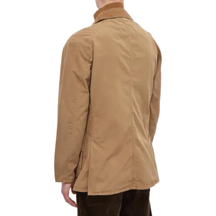 Shop 巴伯尔棕色单排扣休闲翻领夹克 MCA0792BE31