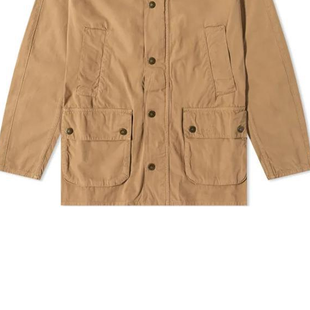 Sizing 巴伯尔棕色单排扣休闲翻领夹克 MCA0792BE31