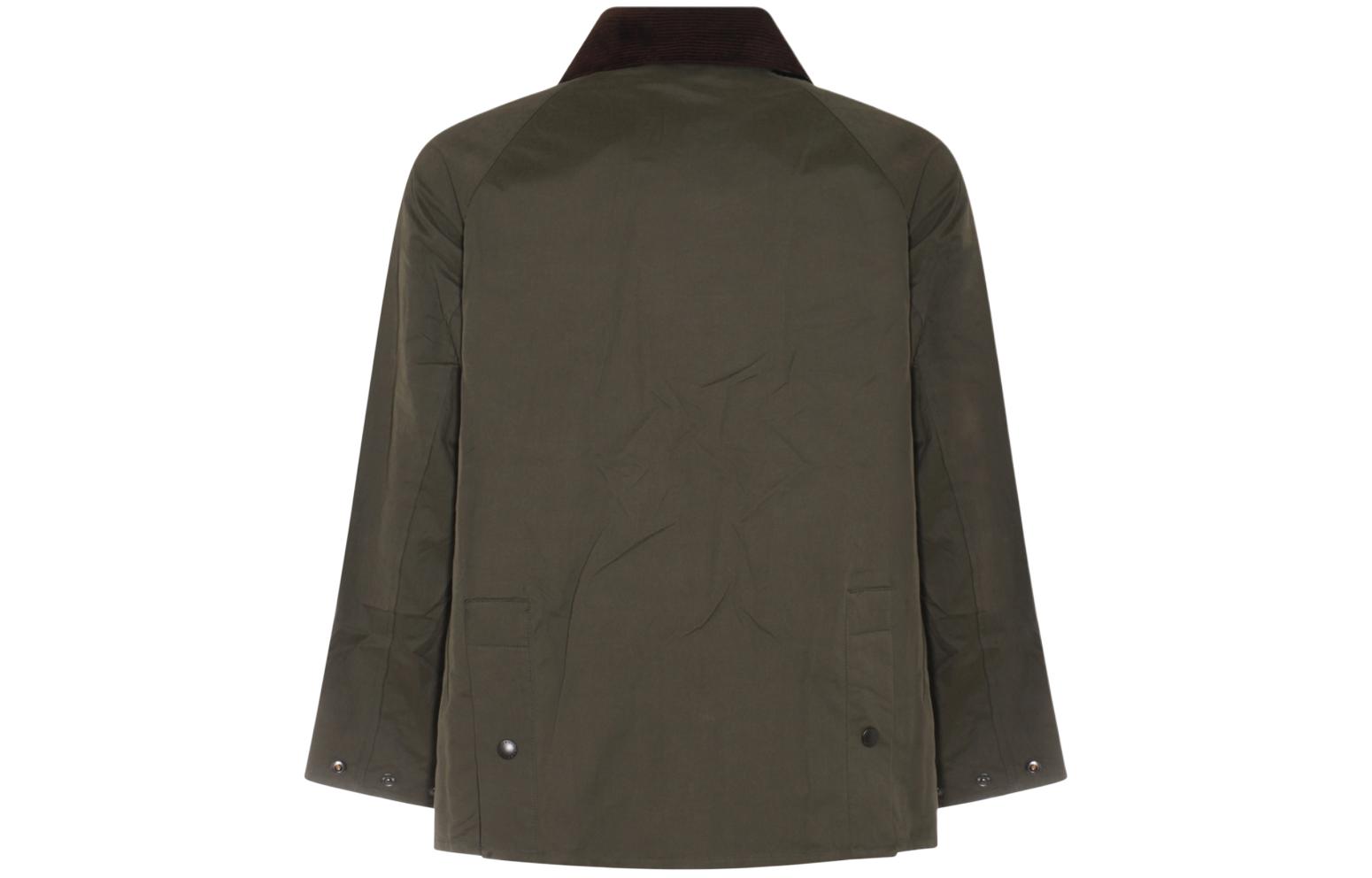 Barbour  Green Slim Fit Jacket with Colorblock Collar and Long Sleeves. MCA0933MC-ASG71 圖 3