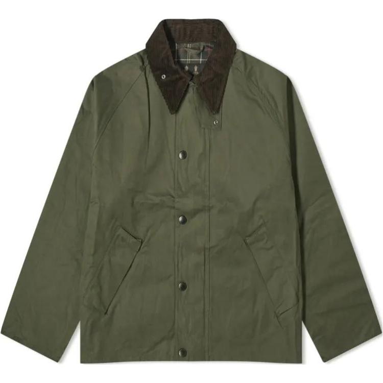 Barbour  Green Two-Tone Single-Breasted Collar Jacket MCA0931SG71