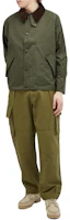Lookbook Barbour 綠色雙色單排扣領夾克 MCA0931SG71