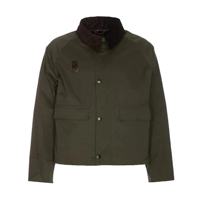 Barbour Green Zip-Up Long Sleeve Jacket with Collar MCA0932SG71