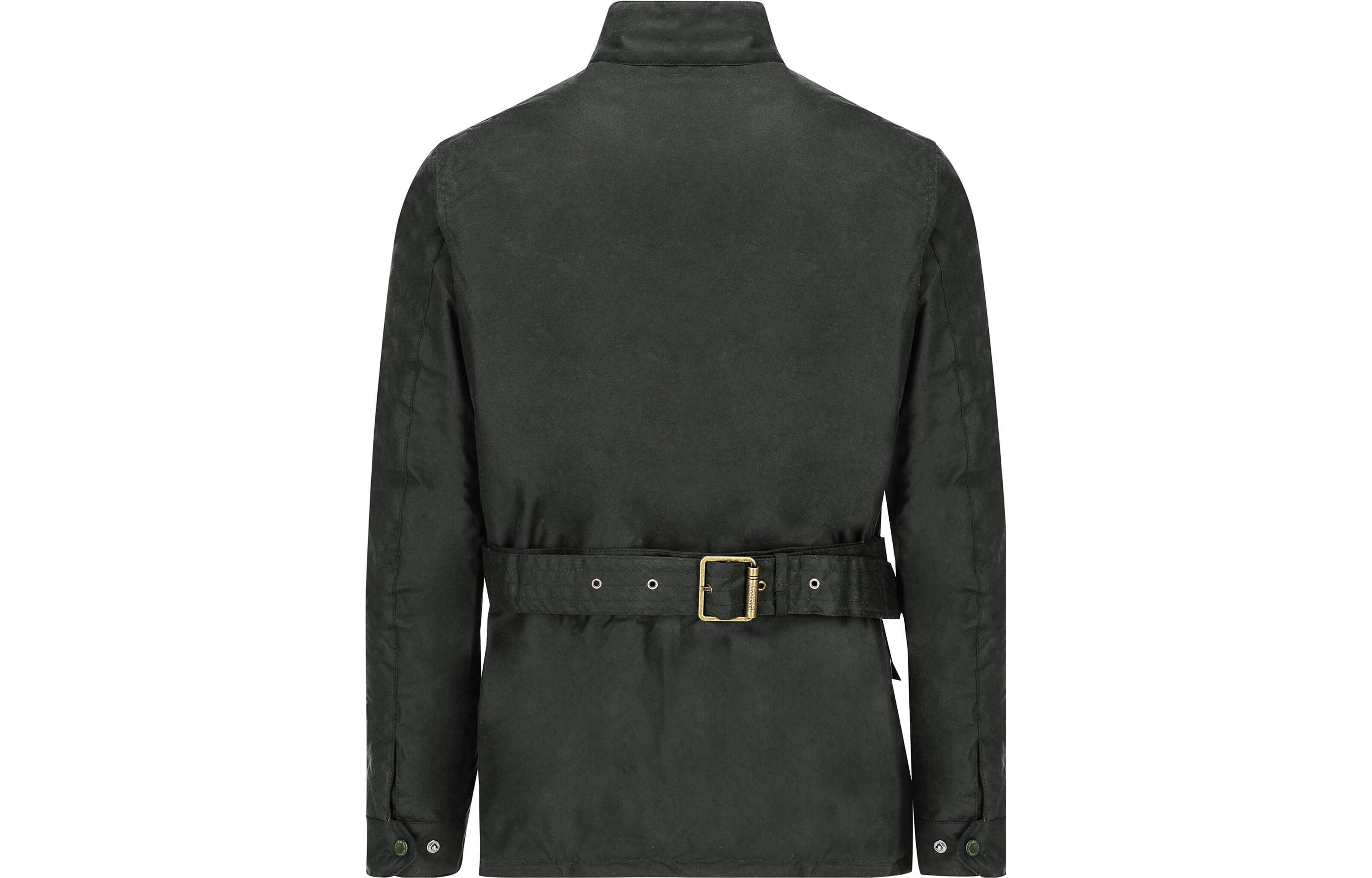 BARBOUR  Grey Waxed Cotton Jacket Long Sleeve with Stand Collar. MWX1711SG51 圖 3