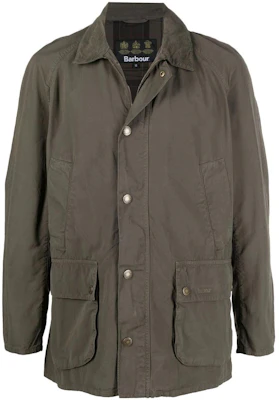 BARBOUR Chaqueta Verde Militar Casual de Manga Larga con Botonadura Sencilla MCA0792OL51 Order BARBOUR Chaqueta Verde Militar Casual de Manga Larga con Botonadura Sencilla MCA0792OL51