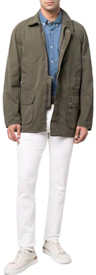 BARBOUR Chaqueta Verde Militar Casual de Manga Larga con Botonadura Sencilla MCA0792OL51 Lookbook BARBOUR Chaqueta Verde Militar Casual de Manga Larga con Botonadura Sencilla MCA0792OL51