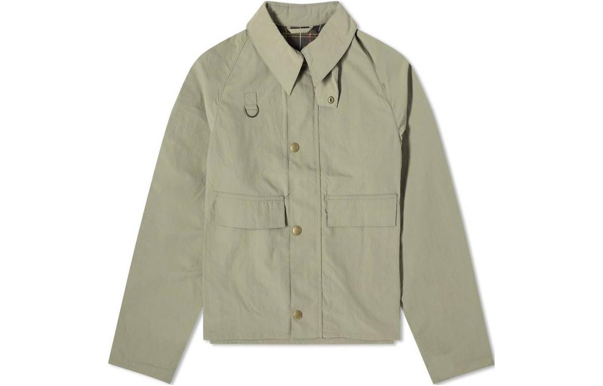 Barbour  Military Green Short Collar Button-Up Jacket MSP0090OL31