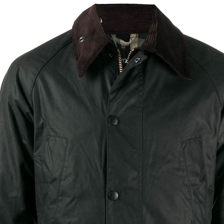 Barbour  Navy Waxed Jacket with Hidden Zipper and Multi-Pocket Design. MWX0018MWXNY91 圖 5