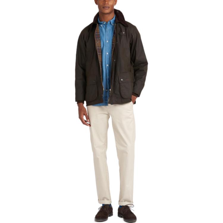 Lookbook BARBOUR 橄榄绿色蜡质夹克 休闲外套 MWX0010OL71