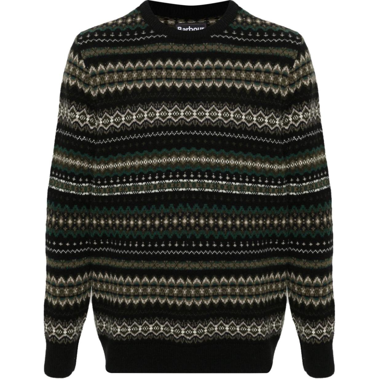 Barbour  Pullover Crewneck Knit Sweater Multicolor. MKN1027-BK52