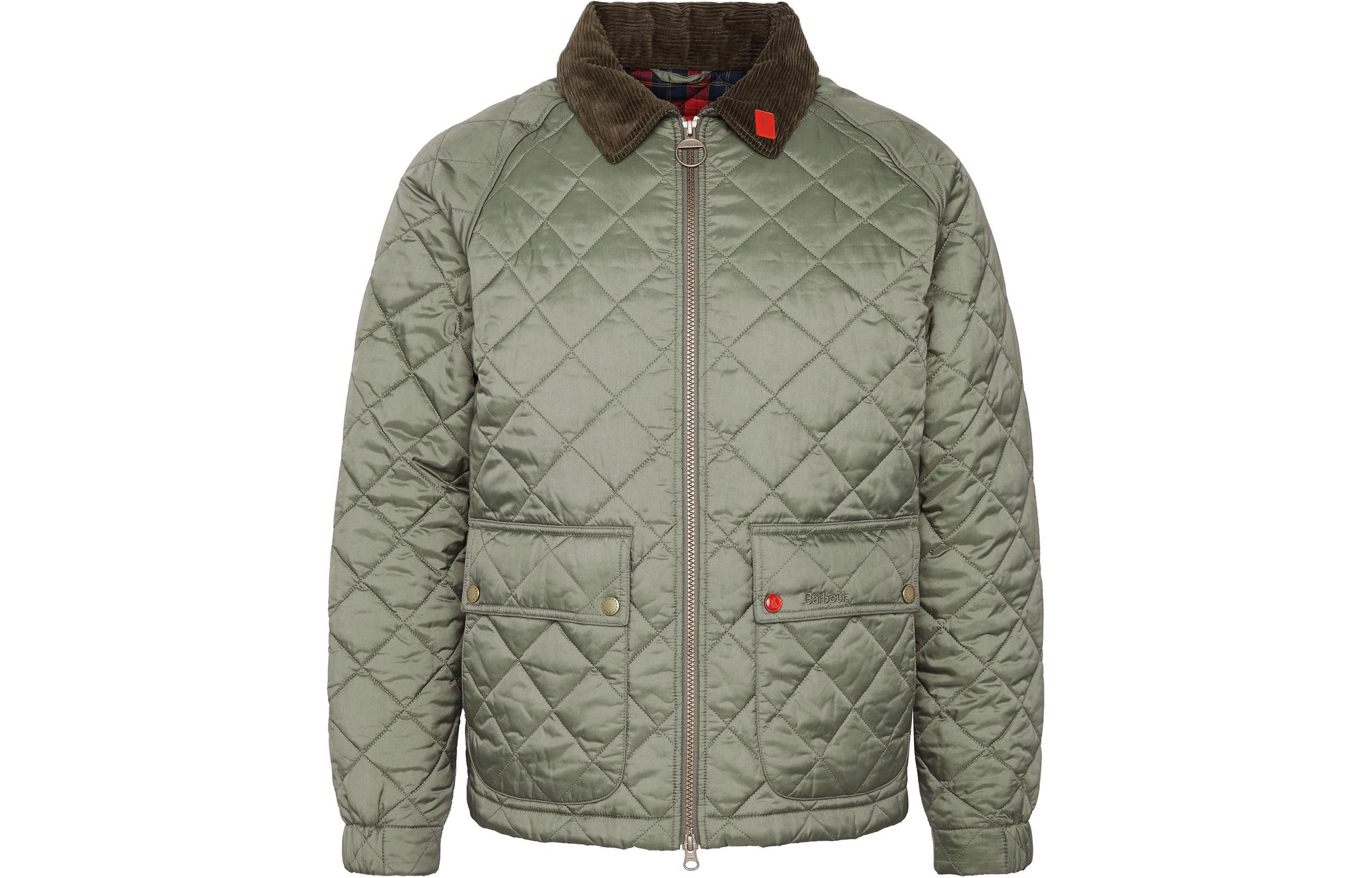 Barbour  Quilted Long Sleeve Casual Jacket Light Moss Green. MQU1763GN19