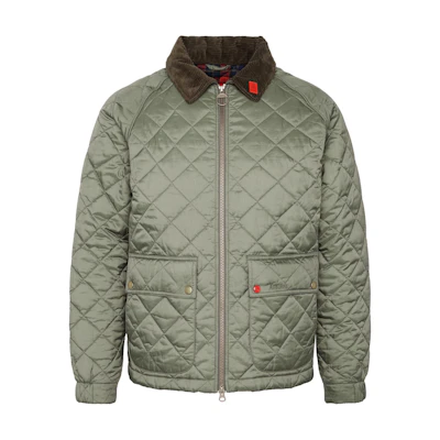 Barbour Quilted Long Sleeve Casual Jacket Light Moss Green. MQU1763GN19