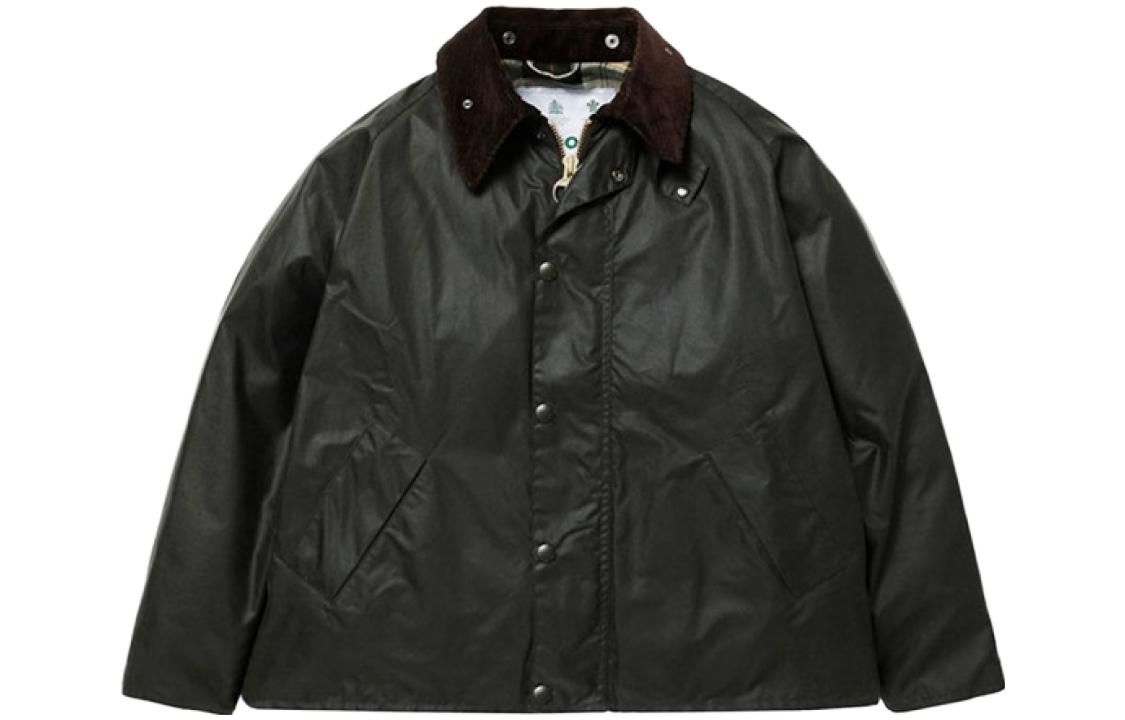 Order 巴伯尔经典绿蜡防水外套，纯色设计钮扣开合。 MWX1678SG91