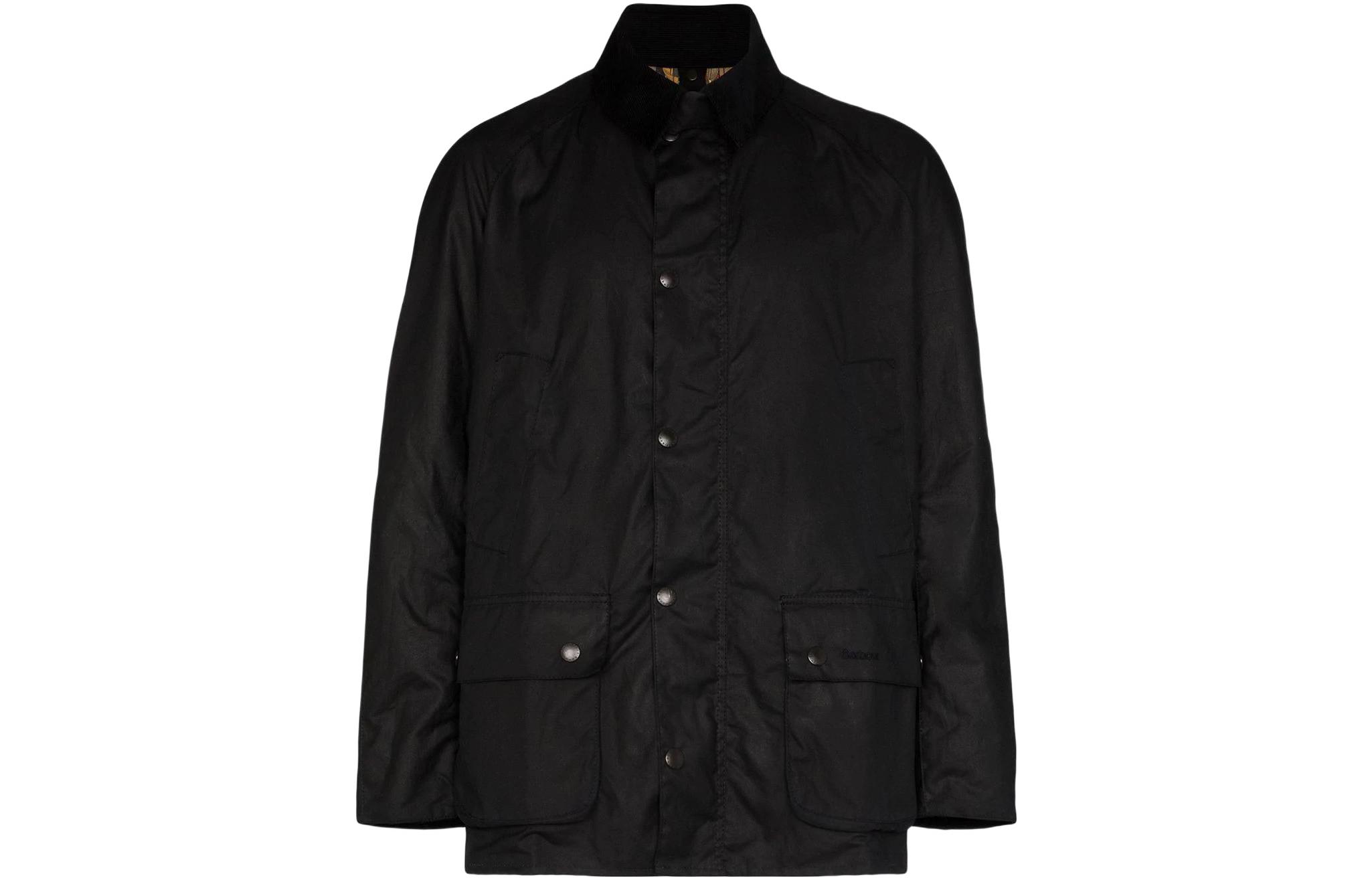 Order BARBOUR Jaket Waxed Warna Solid Biru Navy MWX0339NY92