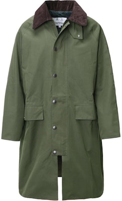 Barbour Jaket Panjang Lengan Hijau Solid Loose Fit dengan Desain Kerah. MWB0916 Buy Barbour Jaket Panjang Lengan Hijau Solid Loose Fit dengan Desain Kerah. MWB0916