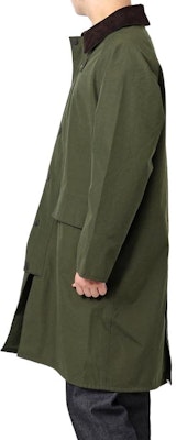 Barbour Jaket Panjang Lengan Hijau Solid Loose Fit dengan Desain Kerah. MWB0916 Lookbook Barbour Jaket Panjang Lengan Hijau Solid Loose Fit dengan Desain Kerah. MWB0916