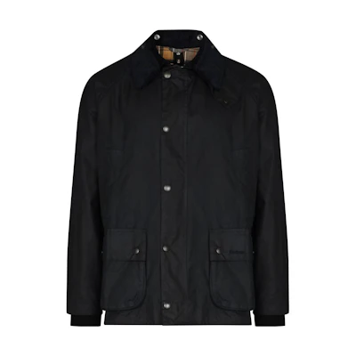 BARBOUR Solid Waxed Cotton Jacket Navy Blue. MWX0018NY91