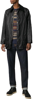 巴伯尔 黑色单排扣简约休闲户外经典蜡面夹克外套. MWX0017BK91-BK Lookbook 巴伯尔 黑色单排扣简约休闲户外经典蜡面夹克外套. MWX0017BK91-BK