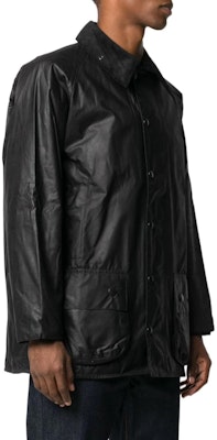 巴伯尔 黑色单排扣简约休闲户外经典蜡面夹克外套. MWX0017BK91-BK Purchase 巴伯尔 黑色单排扣简约休闲户外经典蜡面夹克外套. MWX0017BK91-BK