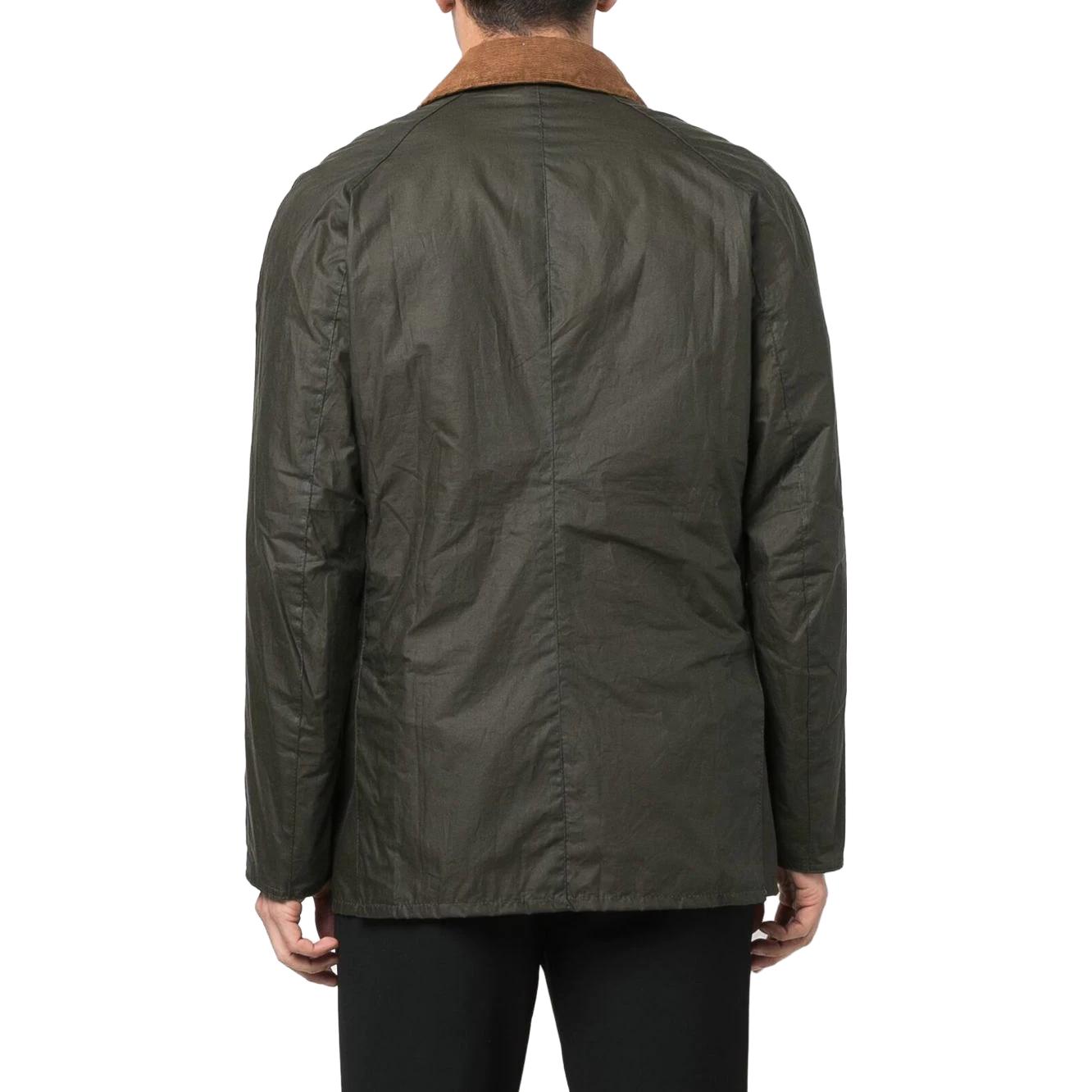 Shop BARBOUR Jaket Waxed Solid Hijau MWX1377OL51