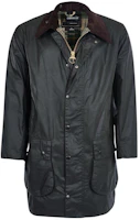Order Barbour 經典深綠色蠟質長袖外套 - 拉鍊設計 MWX0008SG91