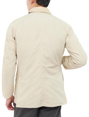 Barbour Jaket Putih Lengan Panjang Single-Breasted Solid MCA0792ST11 Shop Barbour Jaket Putih Lengan Panjang Single-Breasted Solid MCA0792ST11