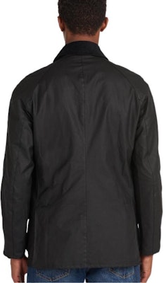BARBOUR Ashby Jaket Hitam Waxed Cotton dengan Kerah Berdiri. MWX0339BK71 Shop BARBOUR Ashby Jaket Hitam Waxed Cotton dengan Kerah Berdiri. MWX0339BK71