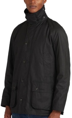 BARBOUR Ashby Jaket Hitam Waxed Cotton dengan Kerah Berdiri. MWX0339BK71 Purchase BARBOUR Ashby Jaket Hitam Waxed Cotton dengan Kerah Berdiri. MWX0339BK71