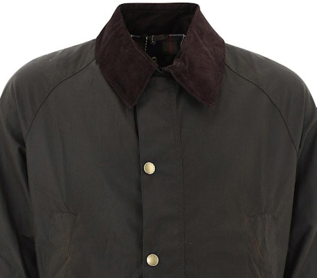 바버 애쉬비 왁스 재킷 남성용 그린 콘트라스트 칼라 캐주얼 코트. MWX0339MWX-OL71 Sizing 바버 애쉬비 왁스 재킷 남성용 그린 콘트라스트 칼라 캐주얼 코트. MWX0339MWX-OL71