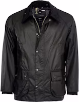 BARBOUR Bedale Black Waxed Casual Jacket with Zip and Button Closure. MWX0018BK91 BARBOUR Bedale Black Waxed Casual Jacket with Zip and Button Closure. MWX0018BK91