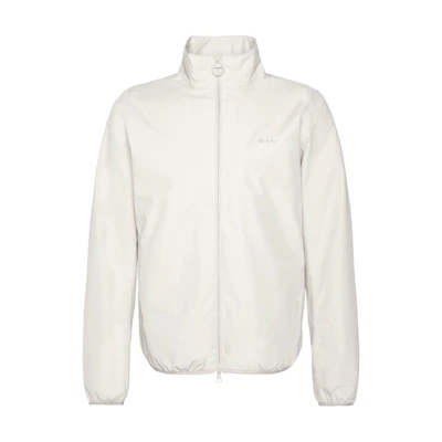 Barbour Beige Solid Color Zip-Up Stand Collar Jacket MWB0939ST11