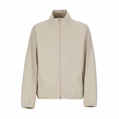 Barbour Beige Solid Zip-Up Stand Collar Jacket MWB0939MWBST11