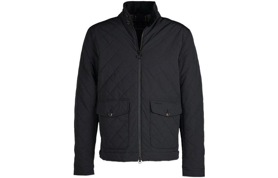 Barbour Black Casual Check Quilted Jacket MQU1554-BK