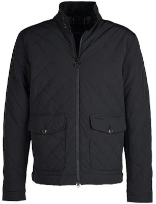 Barbour 黑色休閒格紋菱格絎縫外套 MQU1554-BK Buy Barbour 黑色休閒格紋菱格絎縫外套 MQU1554-BK