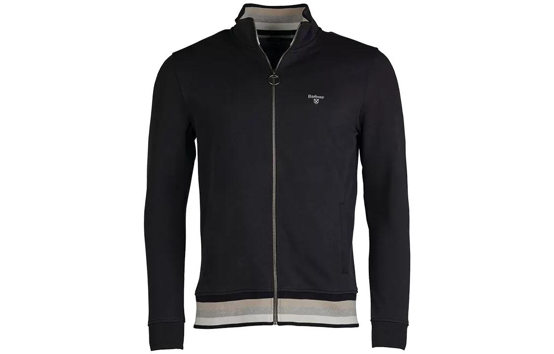 Barbour Black Colorblock Logo Print Stand Collar Jacket MOL0408-BK 圖 2