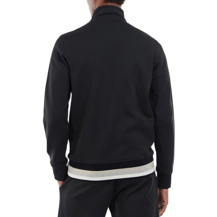 Barbour Black Colorblock Logo Print Stand Collar Jacket MOL0408-BK 圖 4