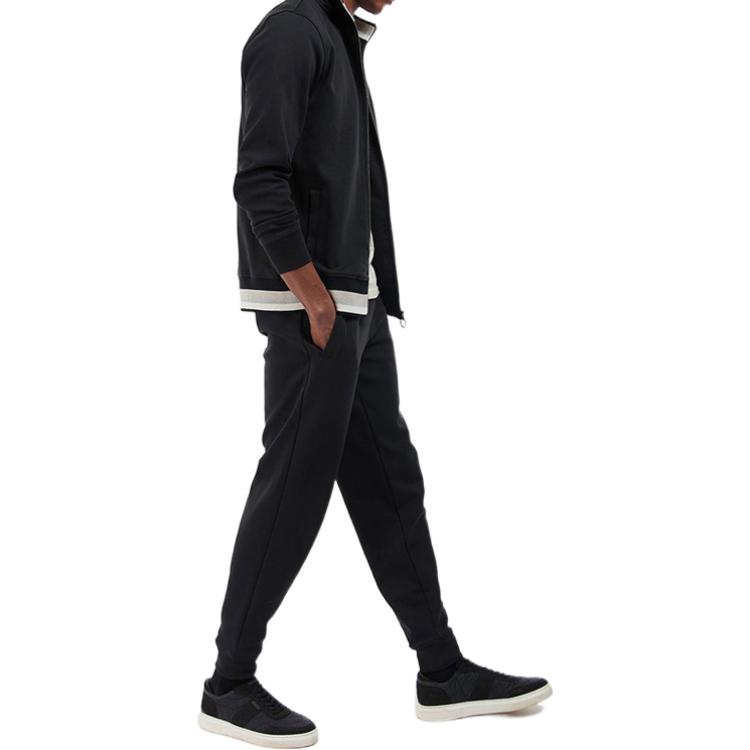 Barbour Black Colorblock Logo Print Stand Collar Jacket MOL0408-BK 圖 5