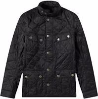 Barbour Black Quilted Jacket with Stand Collar and Button Closure MQU0251BK11 Barbour Black Quilted Jacket with Stand Collar and Button Closure MQU0251BK11