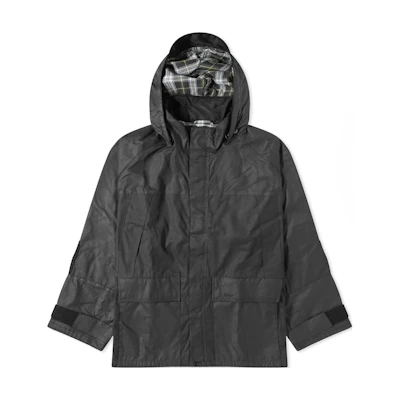 Barbour Black Slim Fit Hooded Zip-Up Jacket MWX2248BK11