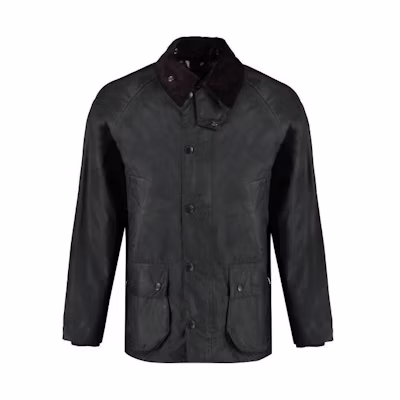 Barbour Black Solid Casual Long-Sleeve Collared Jacket MMWX0018SG91