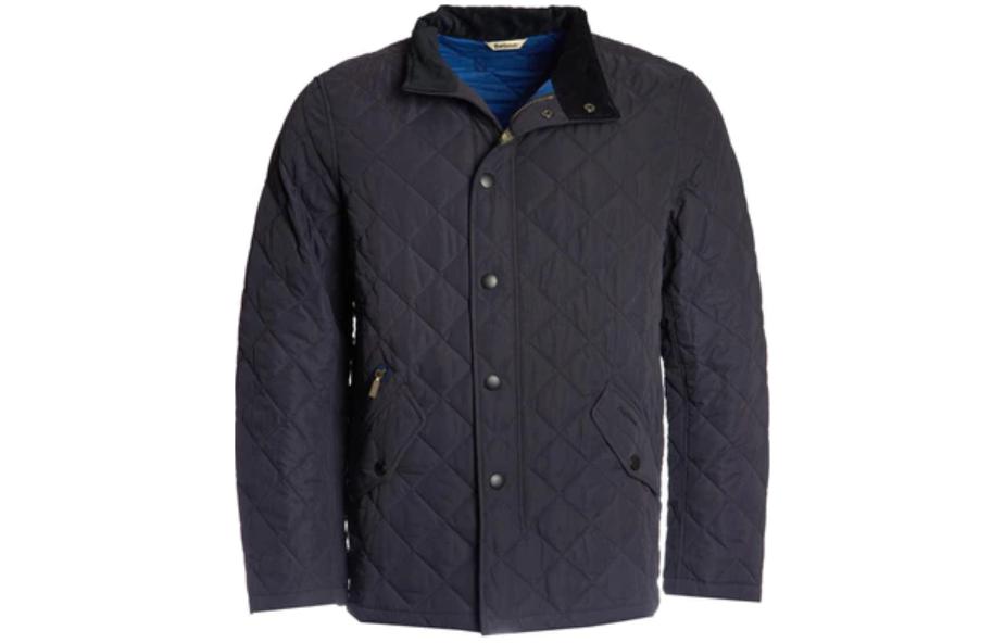 Barbour Black Solid Long-Sleeve Buttoned Collar Slim Jacket MQU0784NY91