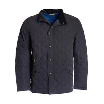 Barbour Black Solid Long-Sleeve Buttoned Collar Slim Jacket MQU0784NY91