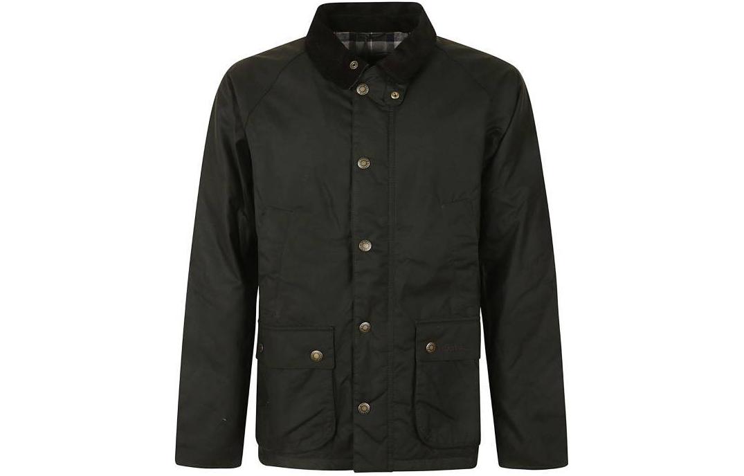 Barbour Black Solid Single-Breasted Loose-Fit Long-Sleeve Jacket MWX220-1OL52