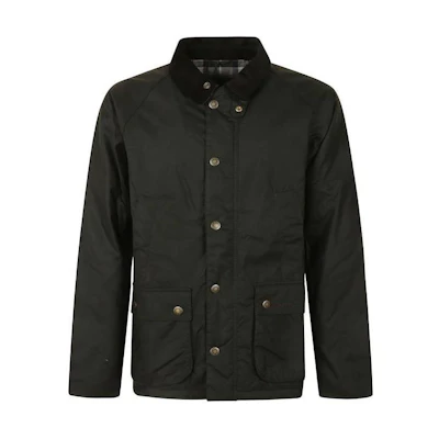 Barbour Black Solid Single-Breasted Loose-Fit Long-Sleeve Jacket MWX220-1OL52