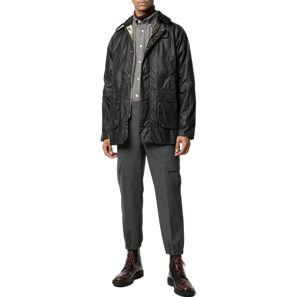 Barbour Black Solid Turn-Down Collar Button-Up Long Sleeve Jacket MWX1758MWXSG92 圖 3