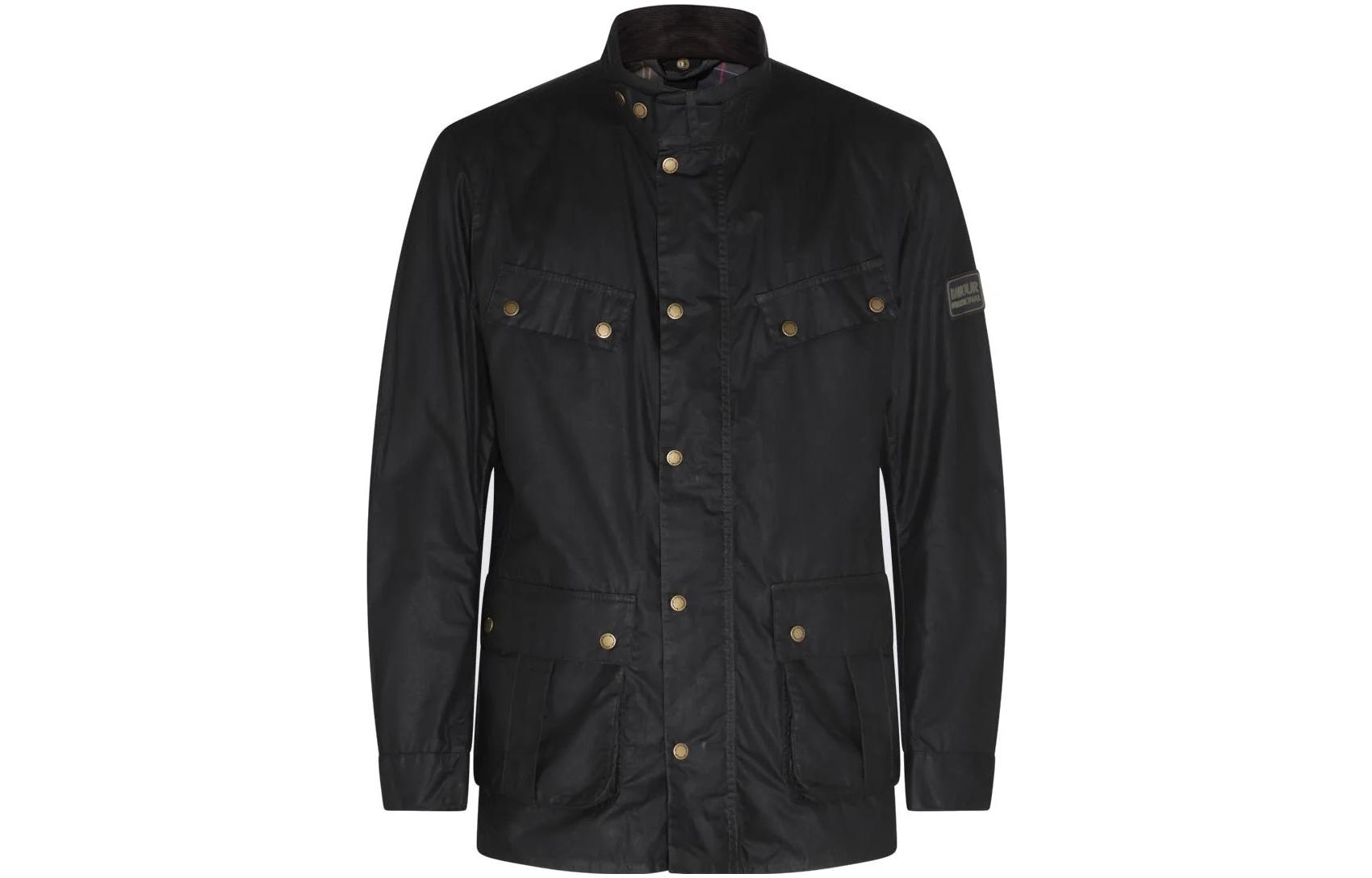 Barbour Black Stand Collar Single-Breasted Jacket 231MWX1468SG71