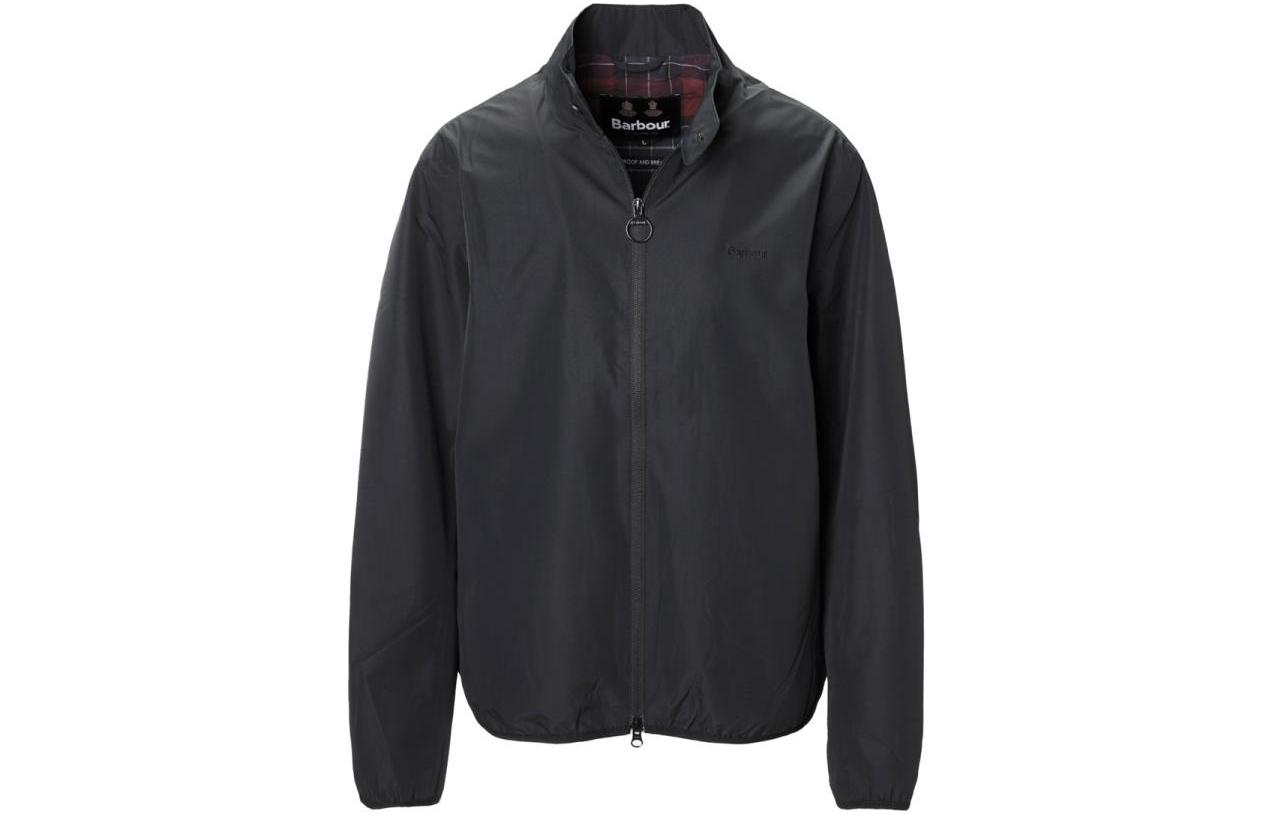 Barbour Black Stand Collar Zip-Up Jacket Long Sleeve Outerwear MWB1029BK11